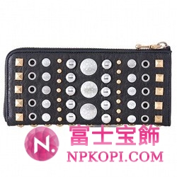 ミュウミュウ MIU MIU ラウンドファスナー式長財布 サイフ 財布 さいふ ブラック 5M1183-NAPPA-BORCHIE-NERO